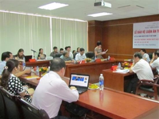 NCS Nguyễn Thị Phương bảo vệ thành công luận án tiến sĩ Ngôn ngữ học “Ngôn ngữ kí hiệu ở Việt Nam”